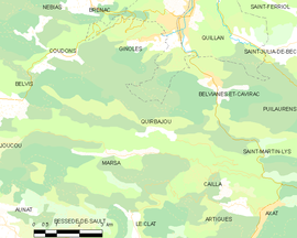 Mapa obce Quirbajou