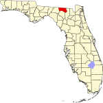 Округ Гамильтон на карте штата.