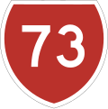 State Highway 73 marker