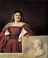 Retrat de dona (La Schiavone) - Oli sobre tela, 117 x 97 cm, National Gallery de Londres