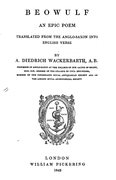 Wackerbarth Beowulf 1849 title page.png