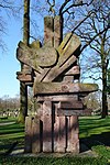 Denkmal für die gefallenen Verteidiger der Bremer Räterepublik auf dem Waller Friedhof, 1972, Georg Arfmann