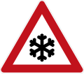Zeichen 113 Schnee- oder Eisglätte