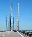 Auf der Brücke Richtung Malmö (Schwedische Grenze)