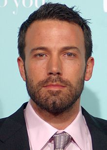 Ben Affleck looks directly at the camera