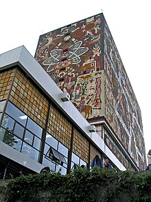 Biblioteca Central UNAM muro oriente