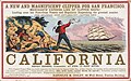 Image 7Advertisement for sailing to California, c. 1850. (from History of California)