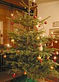 A Christmas tree in a German home