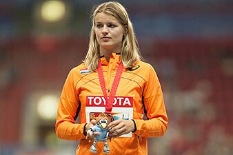 Dafne Schippers, bronze no heptatlo.