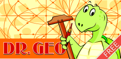 DrGeo geometry software mascot.