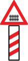 Level crossing with barrier in approx. 240m