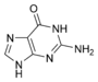 Estructura química de la guanina