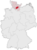 Kart som viser Segebergs beliggenhet i Tyskland