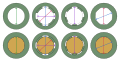 Barrel profiles of firearms with bullets