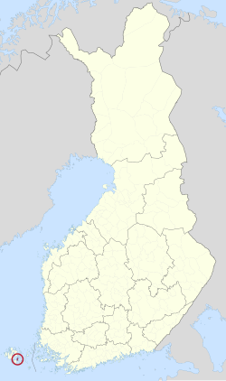 Location of Lumparland in Finland