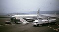 sebuah Pesawat milik Syarikat Penerbangan MSA dengan siri Boeing 707 di Lapangan Terbang Zürich-Kloten pada Tahun (1972).