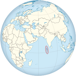 Map of the Maldives