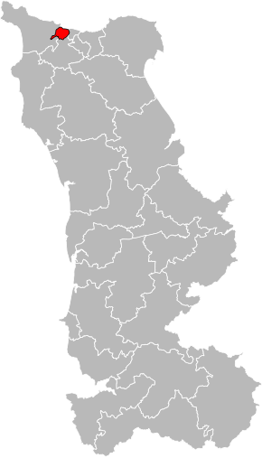 Kanton na mapě departementu Manche