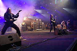 Tomas "Samoth" Haugen esiintymässä Metalmania 2007 festivaalissa Katowicessa, Puolassa