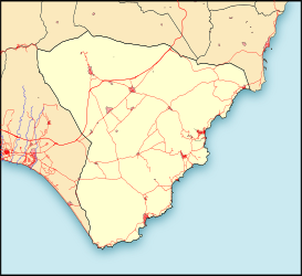 Ensenada de Mónsul ubicada en Níjar