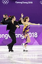 Thumbnail for File:Oleksandra Nazarova, Maksym Nikitin - 2018 Olympics - 07.jpg