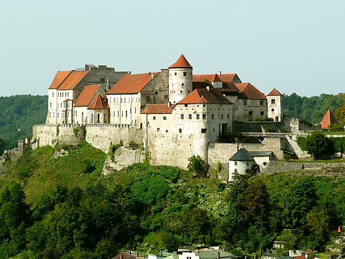 Burghausen above the Salzach