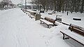 Ustka, Promenada Nadmorska zimą