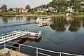 small ferry in Pirna