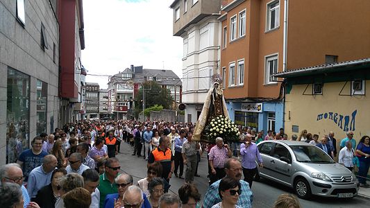 Procesión da Virxe do Carme en As Pontes no 2015