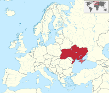 Description de l'image Ukraine (claims hatched) in Europe.svg.