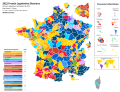 Winning party in each constituency after the 2nd round.