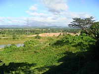 Overlooking view of Angat quarry and Sierra Madre (Philippines)