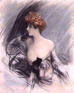 Portrait présumé par Giovanni Boldini, vers 1880, localisation inconnue.