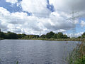 Unterer Teich (zweite Hälfte). Blick in Richtung Schleuse.