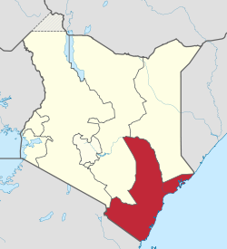 Location in Kenya.