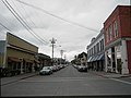 Looking up 1st Street from the corner of Commercial