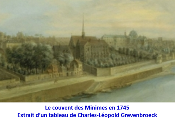 Le couvent des Minimes de Passy en 1745.