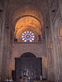 Nave and rose window