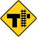 W10-4R T intersection with parallel tracks (right)