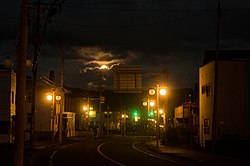 Panorama Kamisunagawa di malam hari