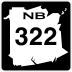 Route 322 marker