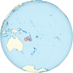 Lokasi Kaledonia Baru