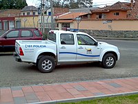 Chevrolet LUV D-Max de la Policía Nacional del Ecuador