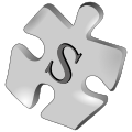 Puzzle-piece with a letter S