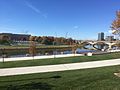 A section of the Scioto Mile Park, along the Scioto River in Columbus Ohio. By Emery Dalesio