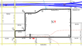 The route of the track from 1996-2000