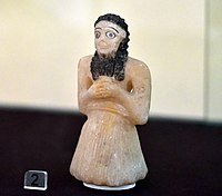 Estátua do tesouro do templo de Nintu V em Cafaja, Museu do Iraque