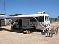 Toyota Coaster fire operations control van at Balladonia wildfire (Nullarbor plain), February 2003.