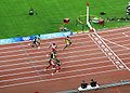 Image 9The 100 m final at the 2008 Summer Olympics (from Track and field)