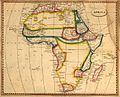 Map of Africa, 1812.